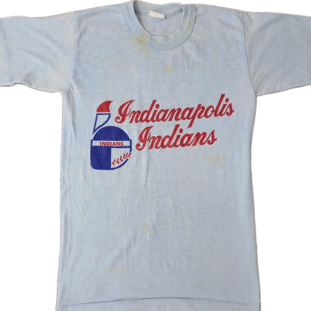 Vintage 80s Indianapolis Indians Pepsi Promo T Shirt USA Made Size Large